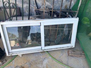 Ventana corredera aluminio blanco