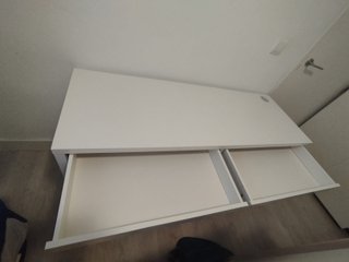 Escritorio IKEA blanco 2 cajones