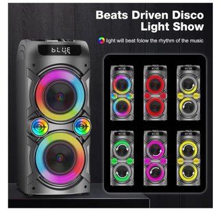 Altavoz Portátil Bluetooth 100W Negro tyoty