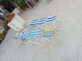 8 Sillas Playa Plegables