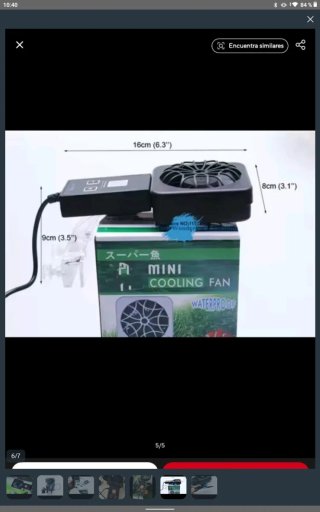 Ventilador Mini Acuario Digital Waterproof