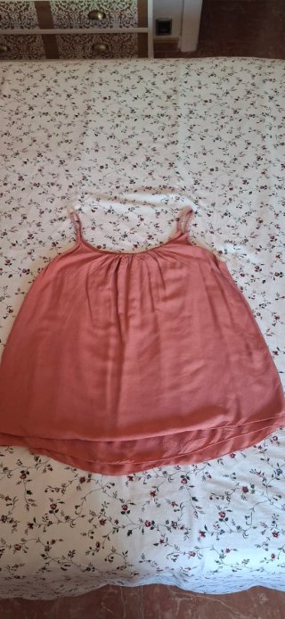 Camiseta rosa tirantes talla única