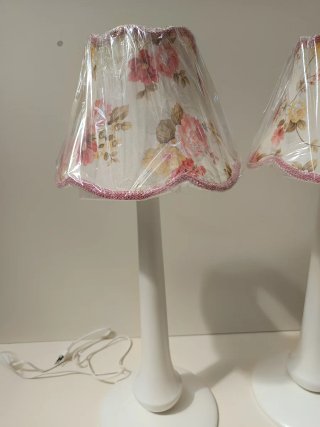 Coppia Lampade Floreali