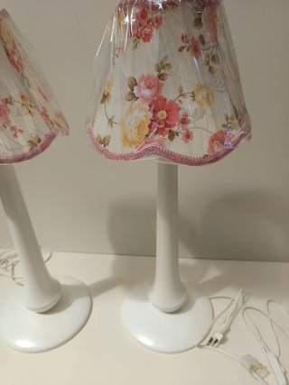 Coppia Lampade Floreali