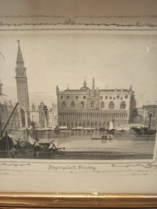 Cuadro Grabado Palacio Ducal Venecia