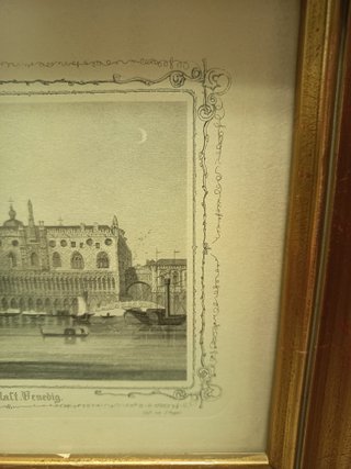 Cuadro Grabado Palacio Ducal Venecia