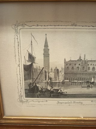 Cuadro Grabado Palacio Ducal Venecia