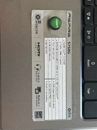 Acer i3 15.6” SSD + NVIDIA