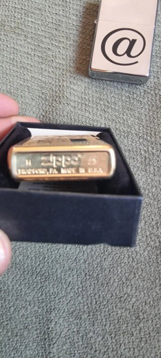Zippo Dorado Grabado Made in USA