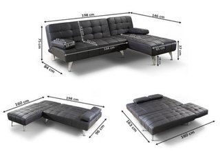 Sofá Cama Azul terciopelo - Oferta!