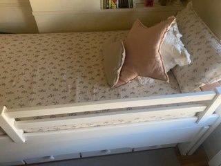 Cama nido blanca con cajones