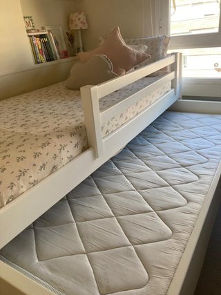 Cama nido blanca con cajones
