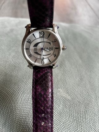 Reloj Just Cavalli púrpura y plateado