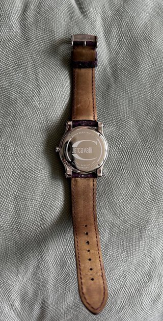 Reloj Just Cavalli púrpura y plateado