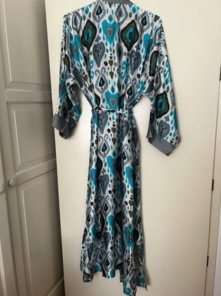 Kimono Ikat Talla Única Multicolor