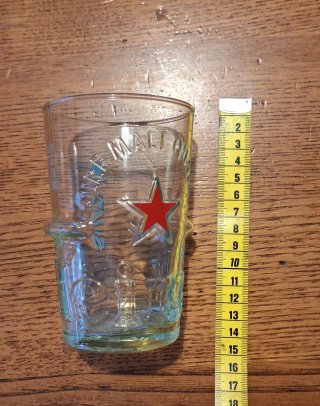 6 Bicchieri Heineken con stella rossa e Trasparent