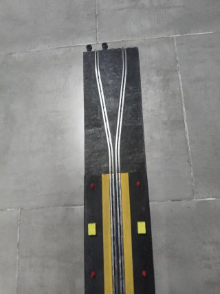 Pista Scalextric Chicane Negra Antigua