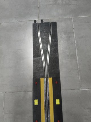 Pista Scalextric Chicane Negra Antigua