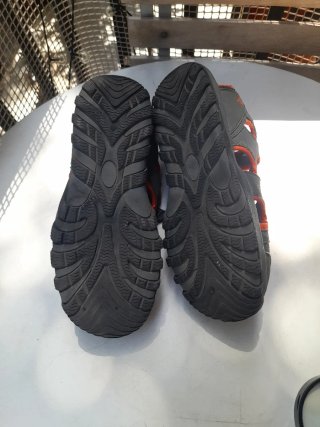 Sandalias Hombre Gris Naranja Talla 41 aprox.