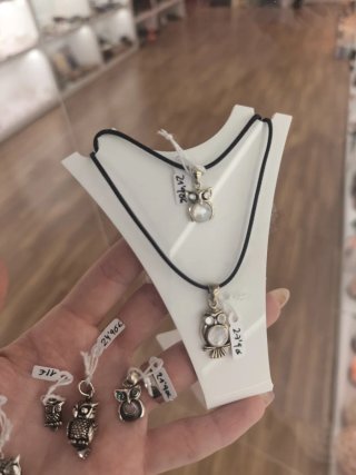 Colgante Búho de la Suerte Plata