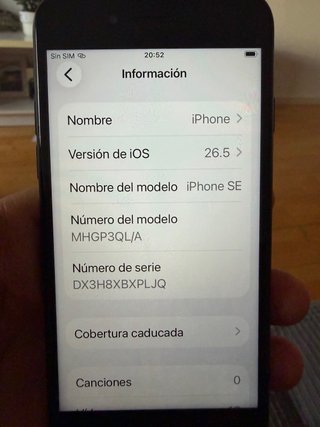 iPhone SE 2ª Gen 2020 Negro 64Gb perfecto estado