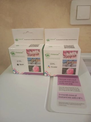 Cartuchos Tinta HP 21XL Negro y 22XL Tricolor