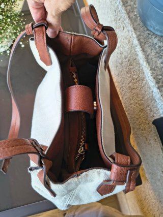 Bolso Misako Beige y Marrón