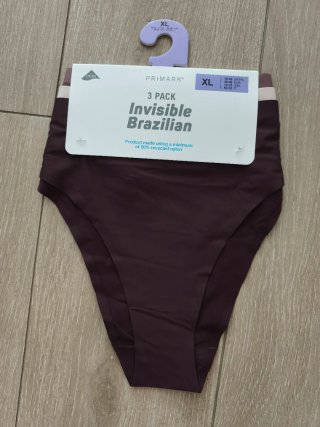 Bragas brasileñas invisibles Primark Pack 3 XL