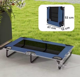Cama elevada plegable