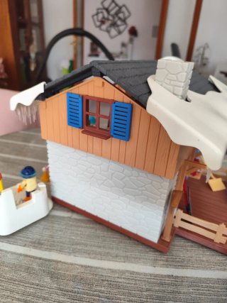 Cabaña de esquí Playmobil con accesorios