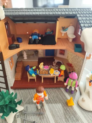 Cabaña de esquí Playmobil con accesorios
