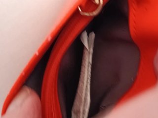Cartera Bimba y Lola naranja efecto piel cocodrilo