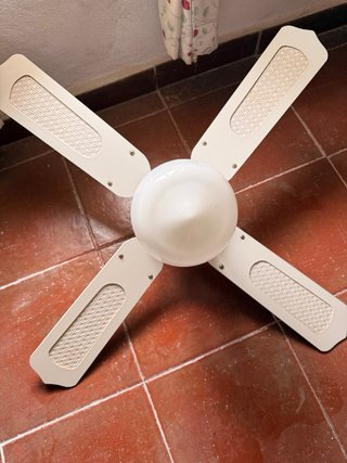 Lámpara Ventilador Techo Blanca