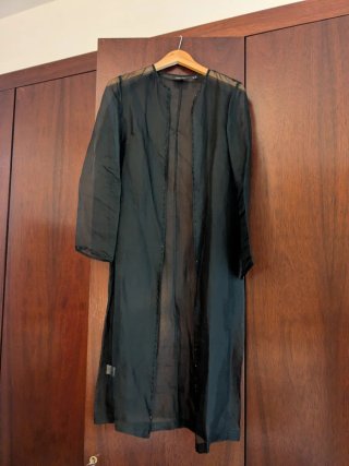 Chaqueta fiesta organza negra