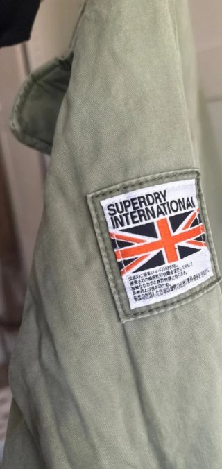 Sahariana Superdry Talla XL Bolsillos Militar