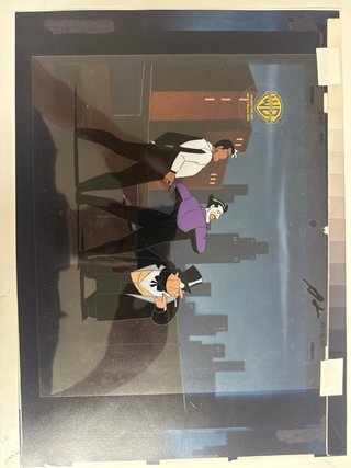 Cel original de batman y robin batgirl returns .