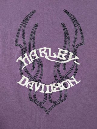 Harley Davidson Camiseta Morada Ciruela Retro Vntg