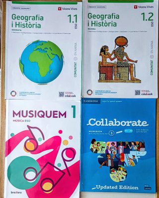 Libros textos 1°ESO