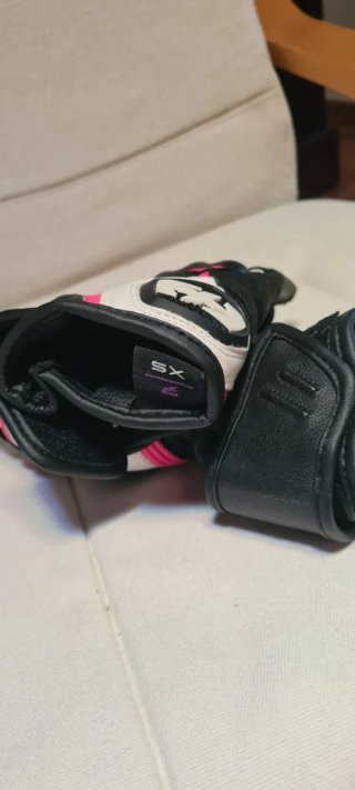 Guantes Moto Oxford Negros y Rosas