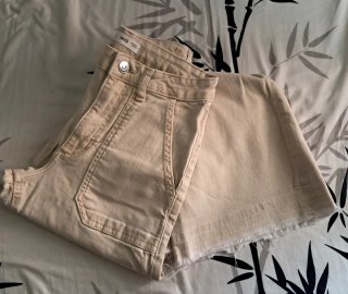 Pantalón Mango Talla S Botamangas Ancha