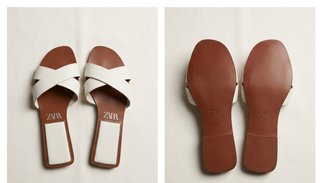 Sandalias Zara Talla 37 Blancas