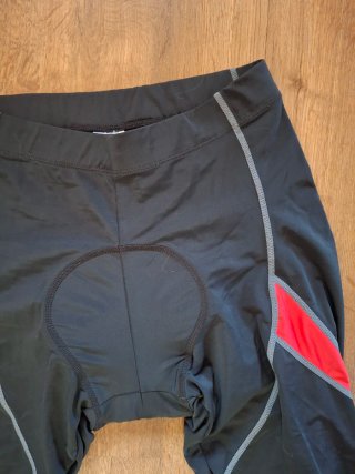 Mallas Ciclismo Hombre Negro/Rojo