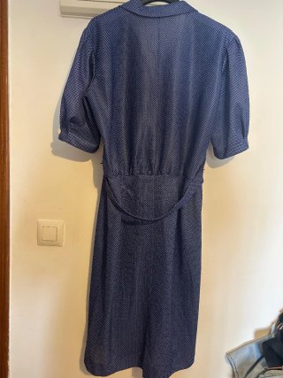 Traje vintage elegante blanco y negro
