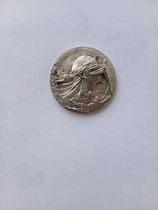 Medaglia Dea Bendata Argento