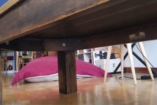Mesa de centro de roble macizo