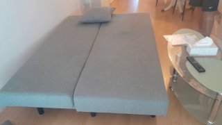 Sofá Cama Gris Tela