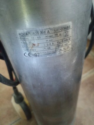 Bomba de agua sumergible