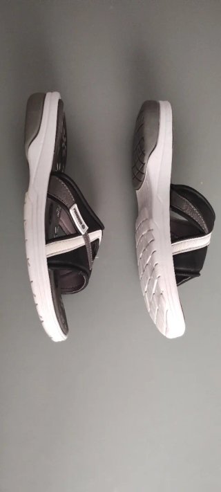 Chanclas Nicoboco Mujer Talla 38 Negras y Blancas
