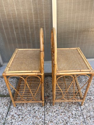 Mesitas de Mimbre Antiguas (Set de 2)