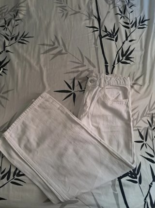 Pantalón blanco Mango Kids T.164